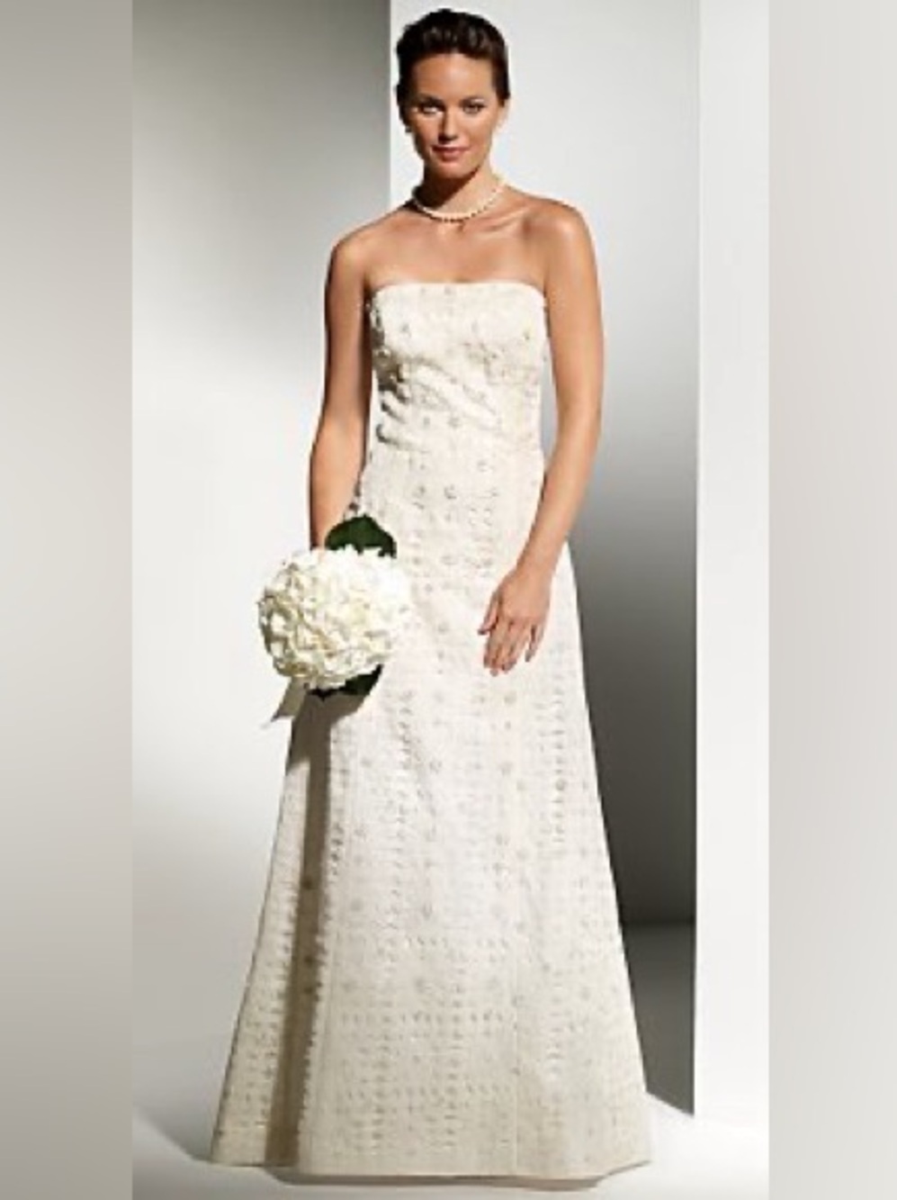 Ann Taylor Floral Ivory Lace Wedding Dress